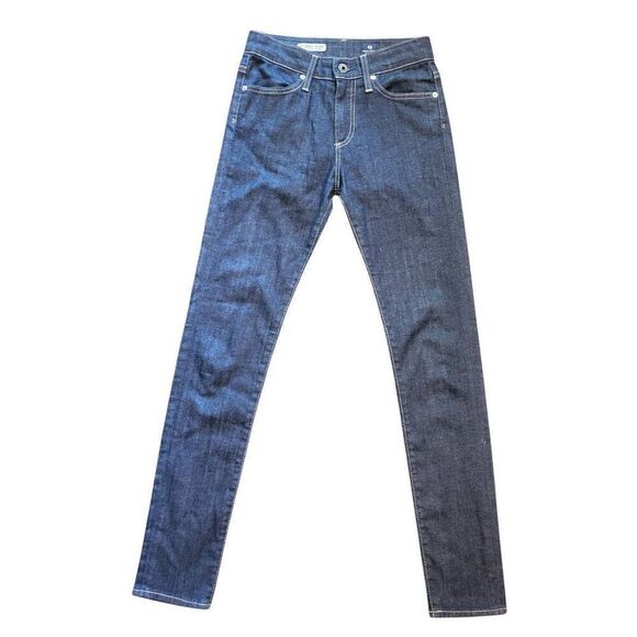 Adriano Goldschmied Jeans Women's 25 Blue Farrah Mid Rise Skinny Vintage Indigo - Picture 1 of 4
